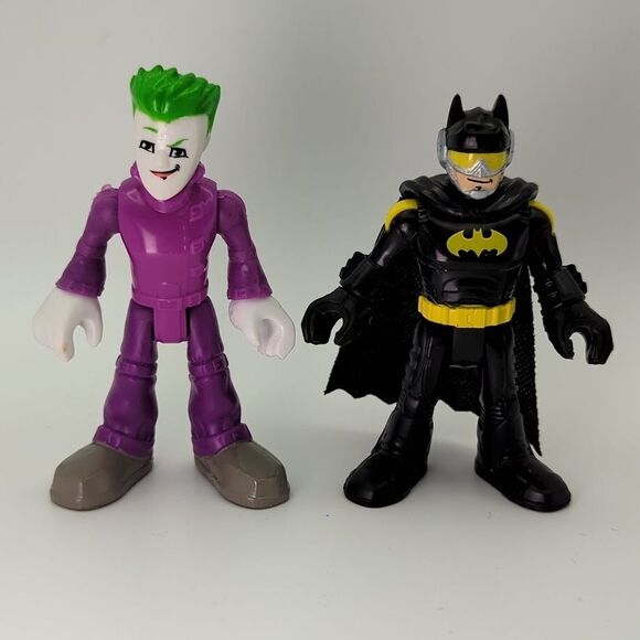 DC Comics Imaginext Purple Joker ‎ & Batman Super Friends 3" Figure S15 S16 - Picture 1 of 6